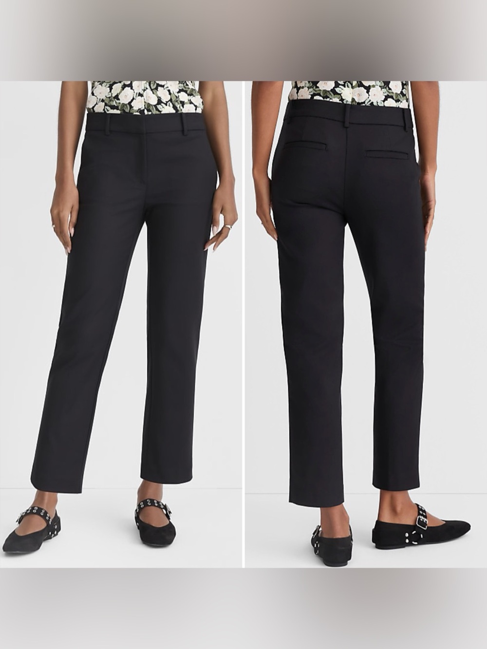 LOFT The Riviera Slim Ankle Pants in Black Women’s Size 2P NWT